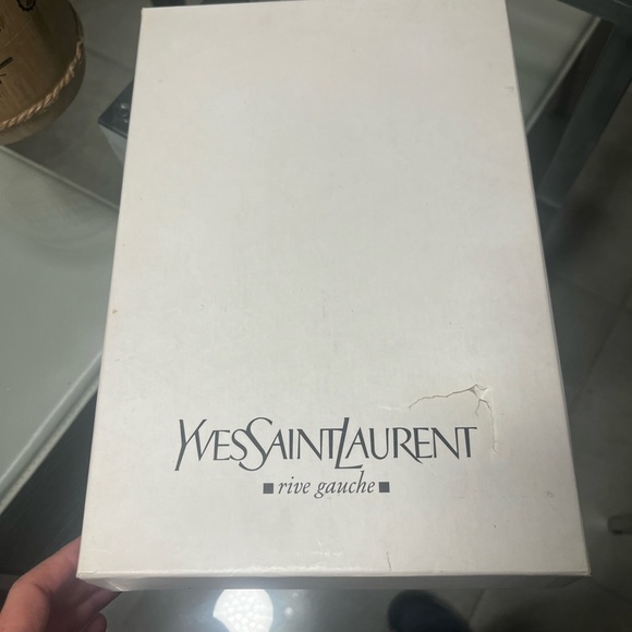 YVEsSaintLaurent size 38 , made in Italy , leather, open toe strappy heels . - Picture 3 of 8